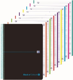 [400088489] Cuaderno espiral TP Oxford Black'n'Colors EB8 A4 160H 5x5