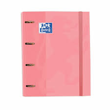 [400109185] Carpeta 4 anillas TED Rosa Chicle + recambio colores vivos 5x5