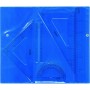 Juego escuadra cartabon reglas 15 y 30 cm y semicirculo maped en estuche con broche opaco