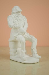 [0318] Figura de escayola - Pastor con bota de vino 18cm