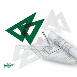 [101-30CV] Cartabon verde 30cm - Alta precisión FAIBO 2mm