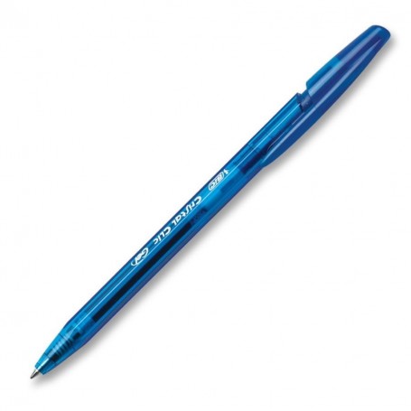 Bolígrafo Bic cristal clic gel azul