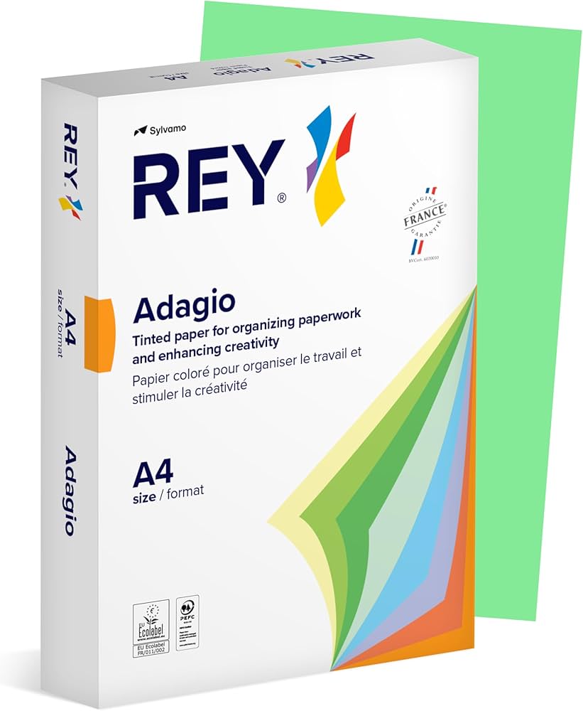Paquete. Folios verde claro adagio 500h