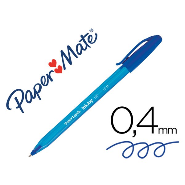 Bolígrafo Azul inkjoy paper mate caja 50und.