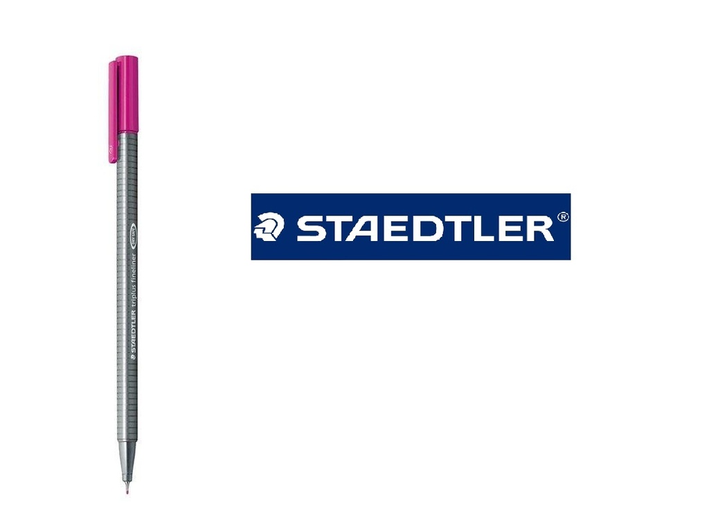 Rotulador triplus fineliner 334 malva oscuro