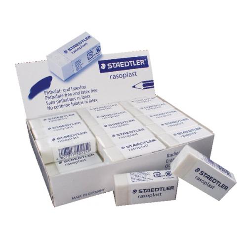 Gomas de borrar Staedtler rasoplast caja 30 unds.