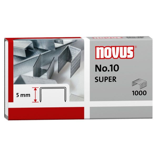 Caja standard de grapas No. 10 SUPER galvanizada (x1000)