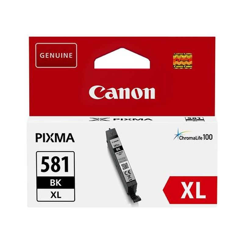 Cartucho tinta original canon pixma cli581xl negro