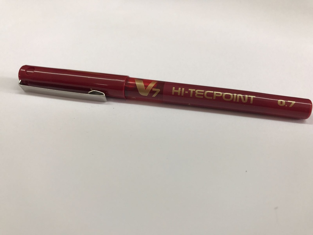 Roller Pilot v7 rojo 0.7 tinta liquida