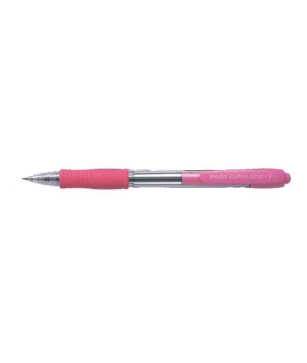 Bolígrafo Pilot supergrip azul m carcasa rosa