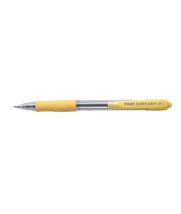 Bolígrafo Pilot supergrip m azul carcasa amarilla