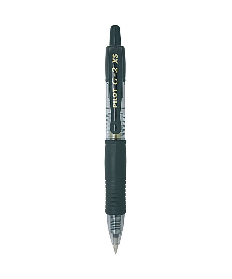 Bolígrafo negro pixie g2 xs punta 0.7 gel
