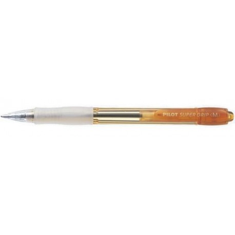 Bolígrafo Pilot super grip m naranja