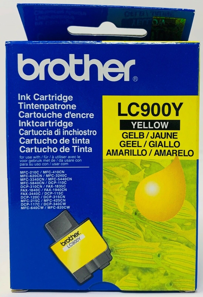 Cartucho tinta original Brother lc900y amarillo