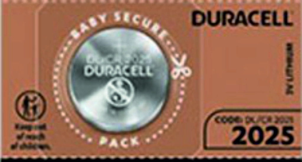 Pila botón Duracell dl/cr2025 3v lithium/unidad