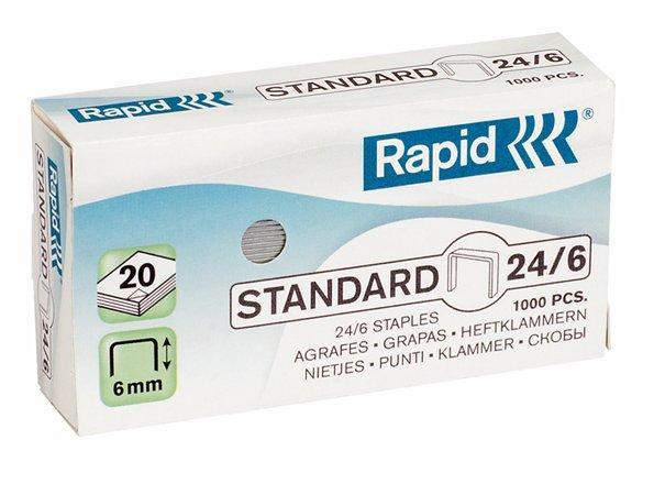 Grapas rapid galvanizada 24/6 caja 1000und.
