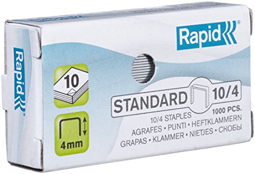 Grapas Rapid 10/4 mm. Caja 1000 Standard galvanizada