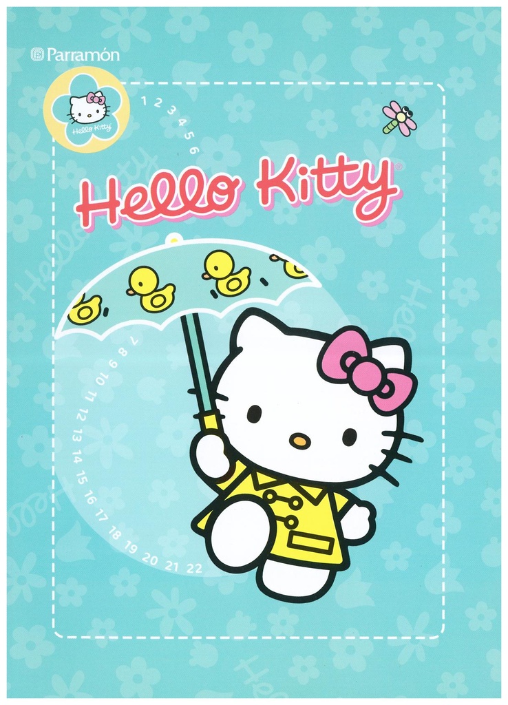 LIBRETA GRAPADA HELLO KITTY A5 PAUTA 3,5mm 32H 63G