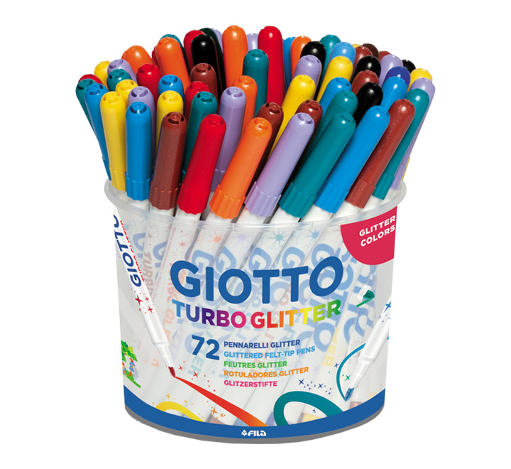 Giotto turbo glitter bote 72unds.