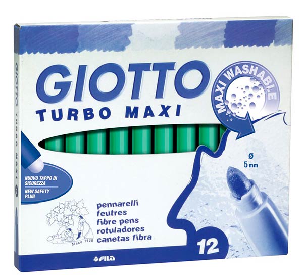 Giotto turbo maxi verde oscuro caja 12 und