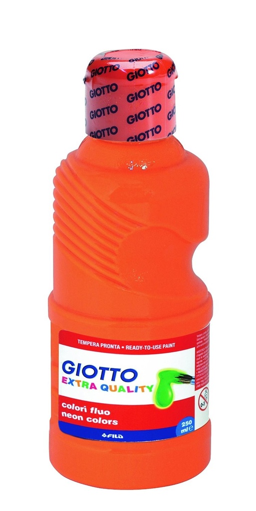 Giotto tempera fluo naranja 250ml