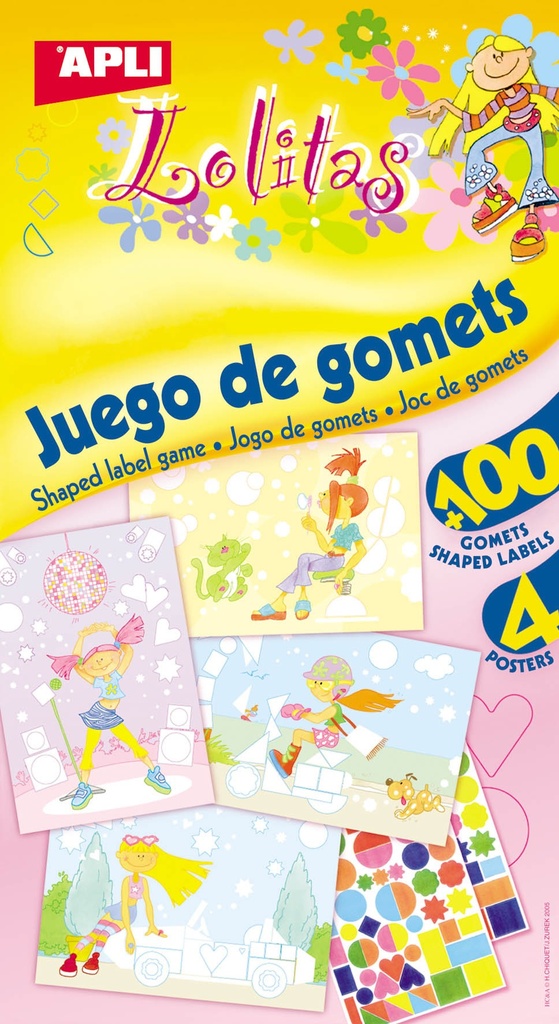 Juego de gomets lolitas