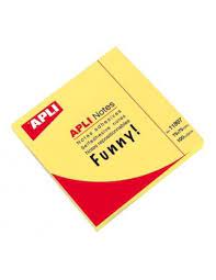 APLI NOTES 75x75 AMARILLO BRILLANTE 100H