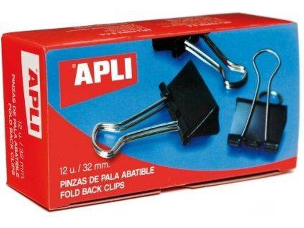 PINZAS METALICAS 32mm CAJA 12u APLI