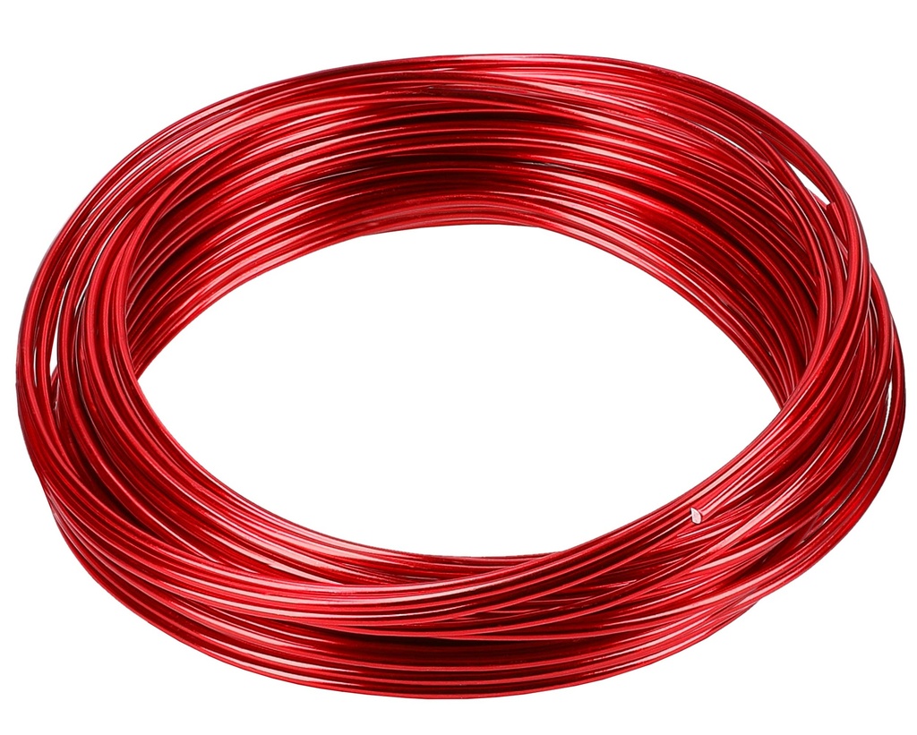 Alambre de colores rojo