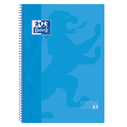 Cuaderno espiral microperforado A4+ 5x5 90grs. 80h. Turquesa Oxford