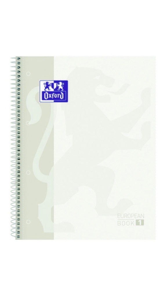 Cuaderno espiral Oxford A4+80h 90g 5x5 blanco