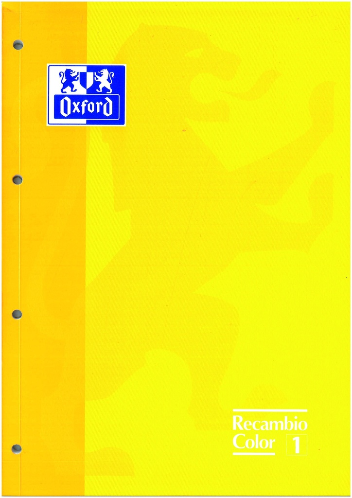 Recambio Oxford classic A4 amarillo 5x5 80h 90g