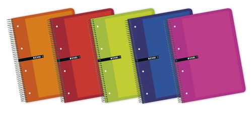 Cuaderno espiral enri A4+ 160h 60g 5x5