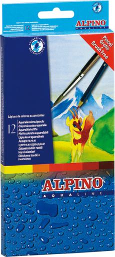 C/12u. Lápices de colores aqualine alpino