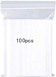 Pack 100 bolsas autocierre 80x120mm
