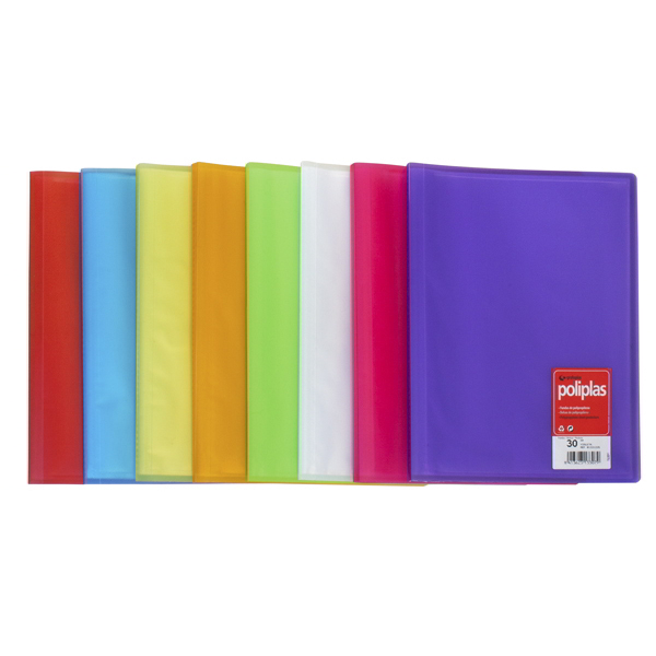 Poliplas 50 fundas folio trnas. Rojo