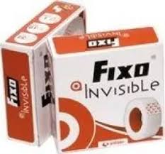 CINTA ADHESIVA INVISIBLE SIN TIJERAS 19mmx33m FIXO