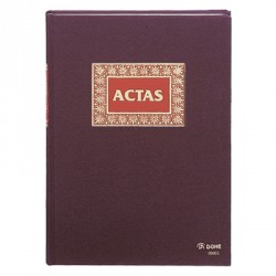 Libro de actas folio natural 100 hojas