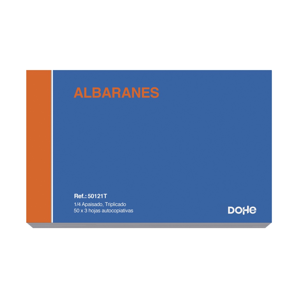 Talonario albaranes 1/4 apaisado triplicado Dohe 10u