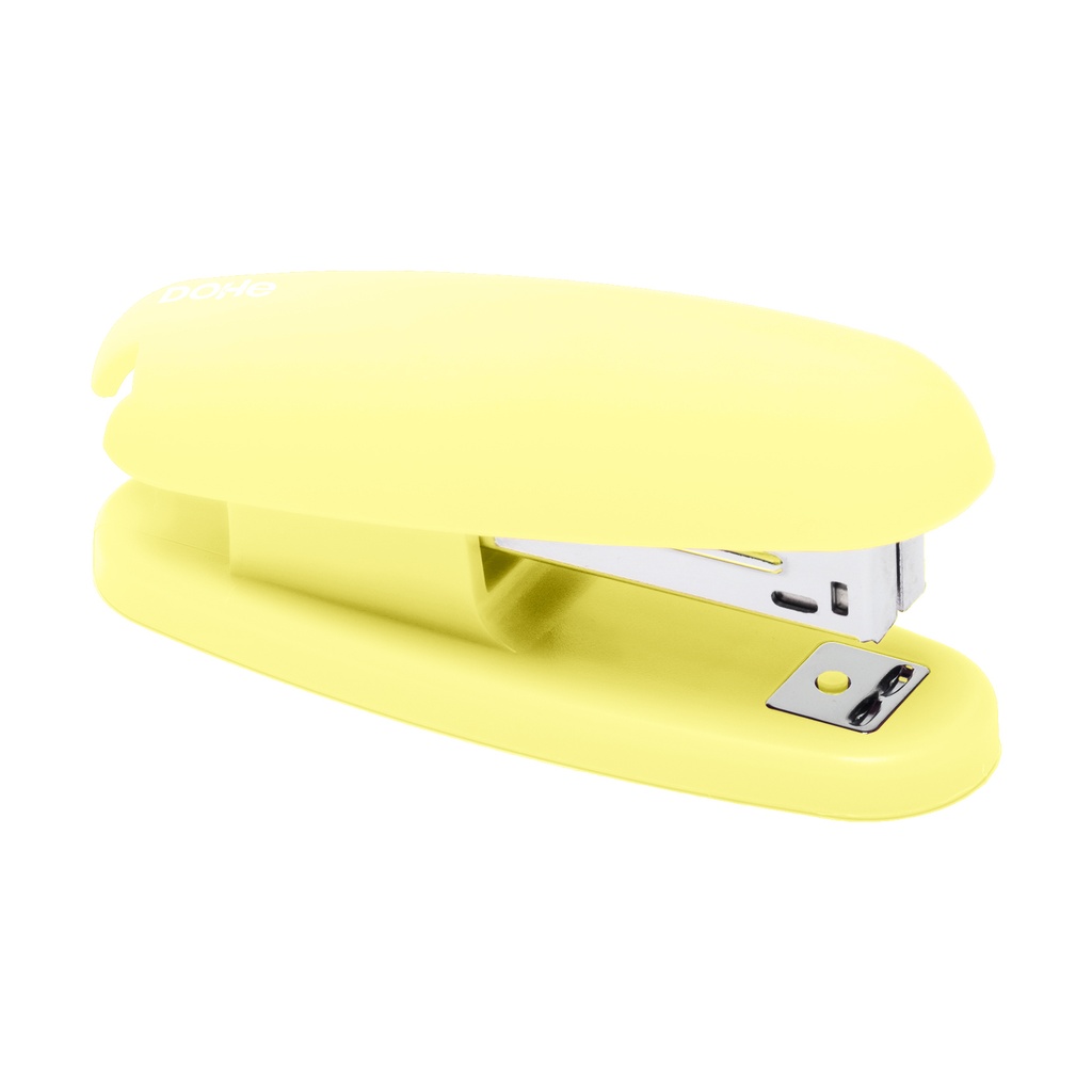 Grapadora soft touch pastel amarillo Dohe
