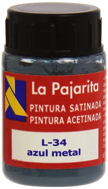 Pajarita satinada l-34 azul metal  35ml