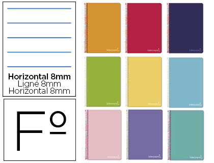 Libreta inspire 4*4 folio 60grs.
