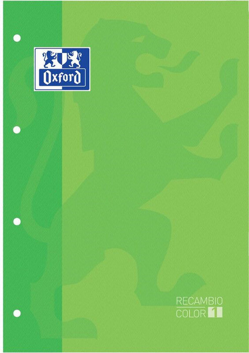 Recambio Oxford classic A4 verde manzana 5x5 80h 90g