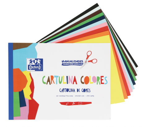 Cartulinas manualidades Bloc 10hojas Oxford