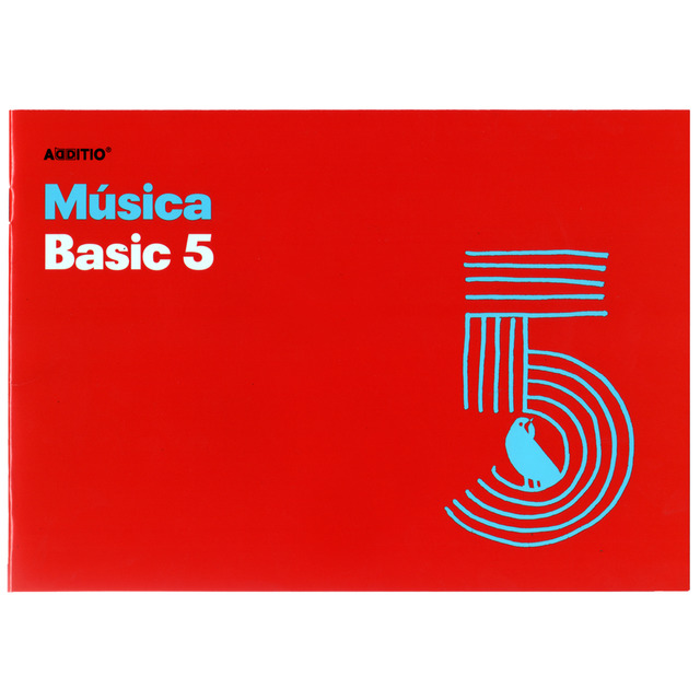 LIBRETA MÚSICA BASIC 5 PENTAGRAMAS 16mm ADDITIO