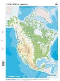 Mapas norteamerica fisico mudos