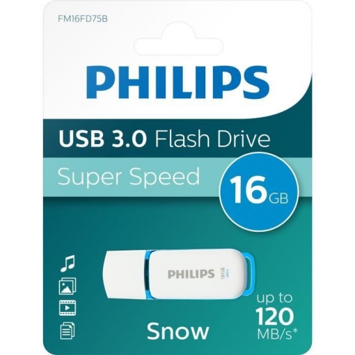 PENDRIVE 16GB PHILIPS SUPER SPEED 100Ms USB 3.0