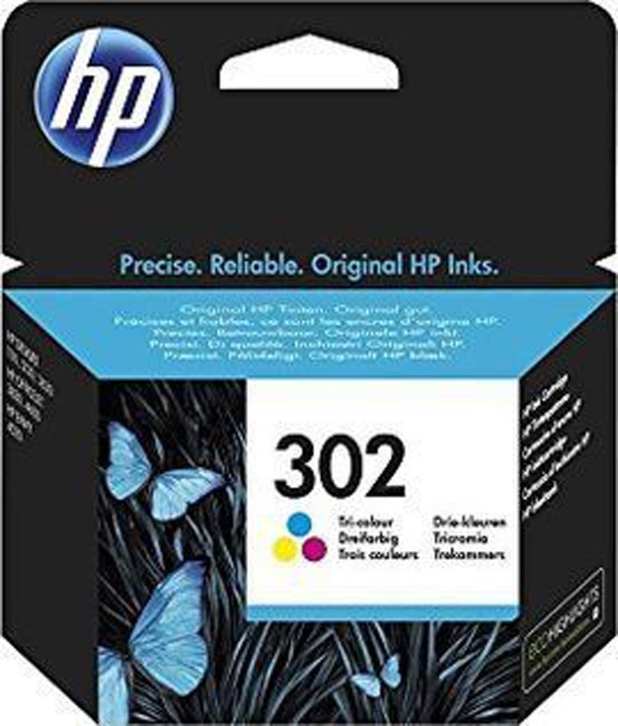 Cartucho tinta original hp 302 tricolor