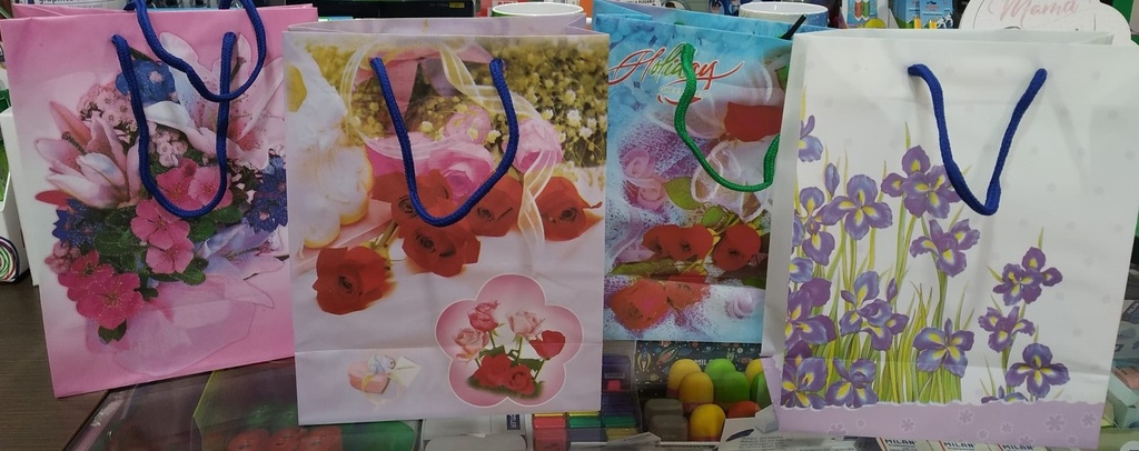 Bolsa regalo PVC diseños 23x9x18 unidad