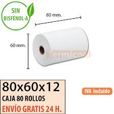 Rollo termico 80x60 -unidad-